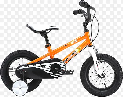 橙色儿童自行车活动玩具车