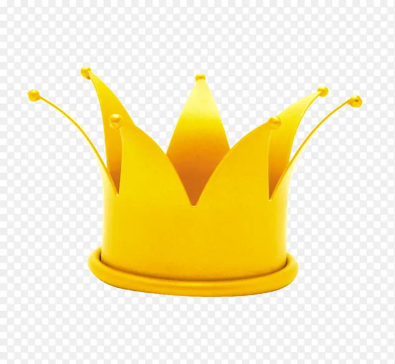 黄色卡通皇冠装饰图案