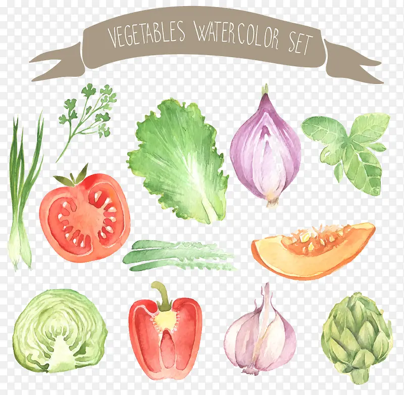 蔬菜水彩画