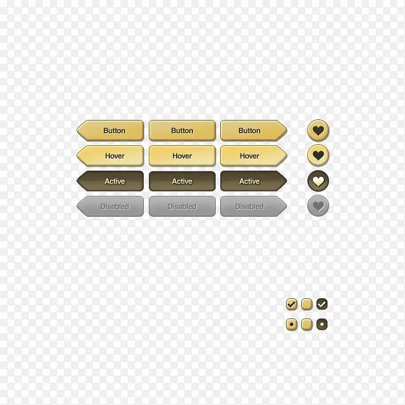 一组网页按钮PNG图片素材下载_图片编号9370134-PNG素材网