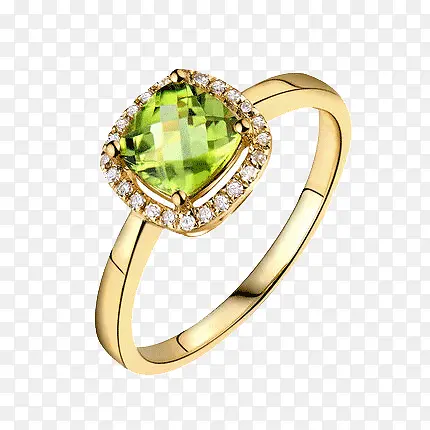 绿宝石戒指实物图