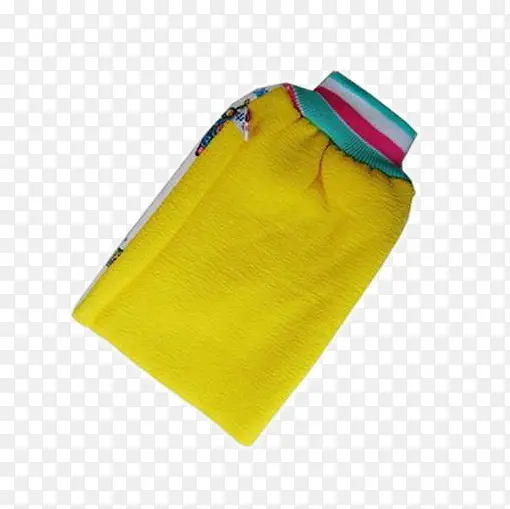 黄色条纹边澡巾