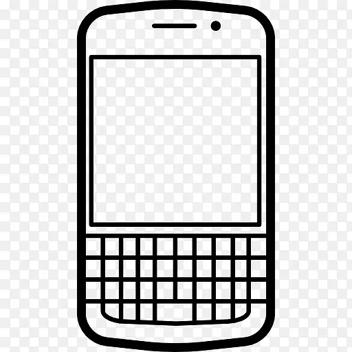 流行的手机模型黑莓Q10 图标