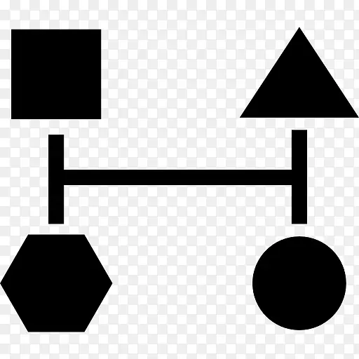 方案四基本几何黑色的形状图标