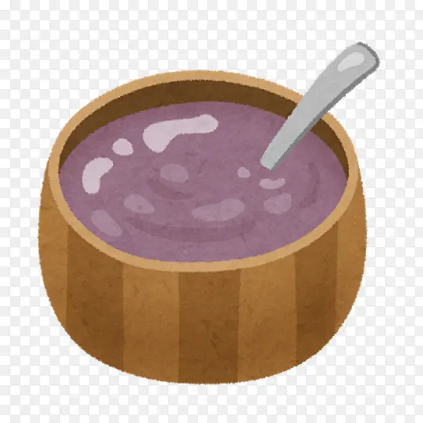 手绘紫薯粥