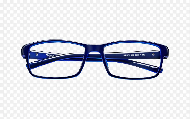 蓝色眼镜框