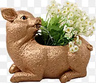 可爱小猪花瓶淘宝促销首页图片
