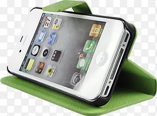 绿色清新苹果手机皮套