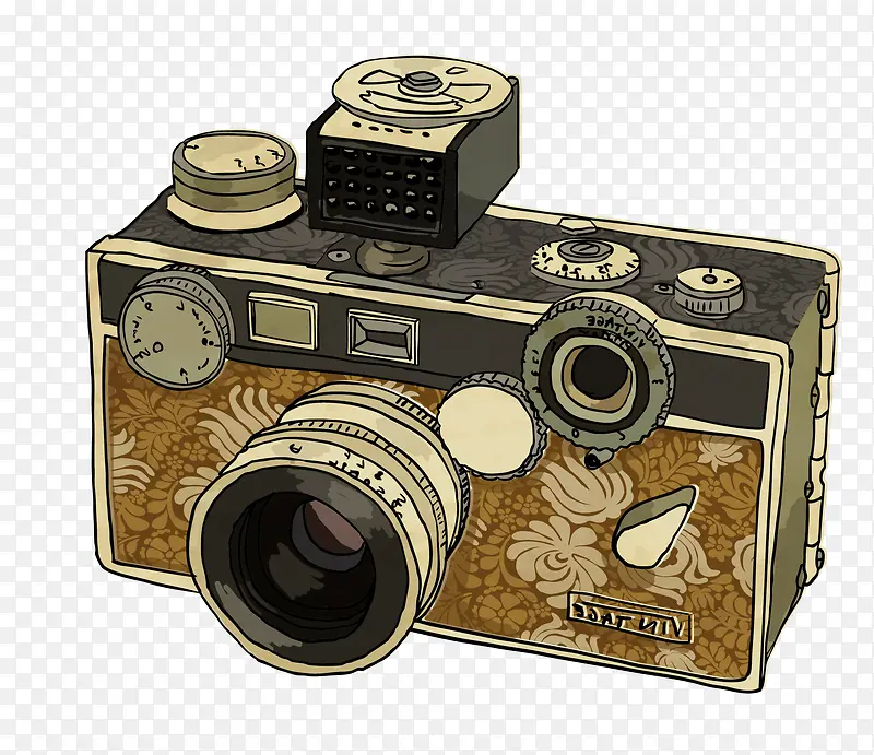 花纹复古相机