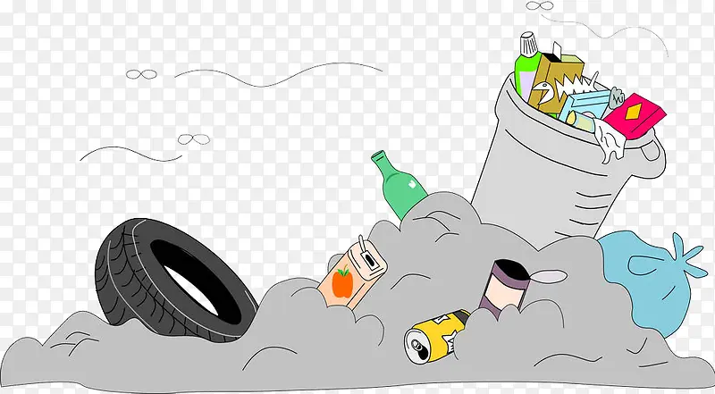 堆积的垃圾