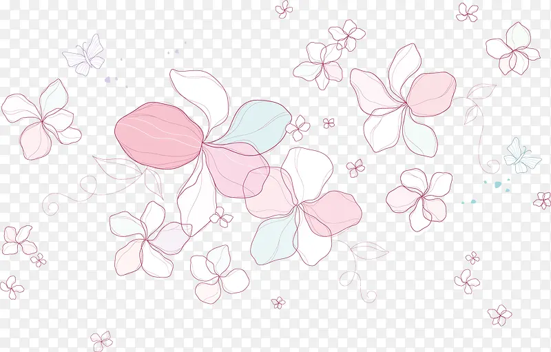 花朵 盛开的花朵 装饰图案 小