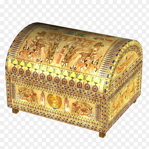古埃及金色箱子古典风格