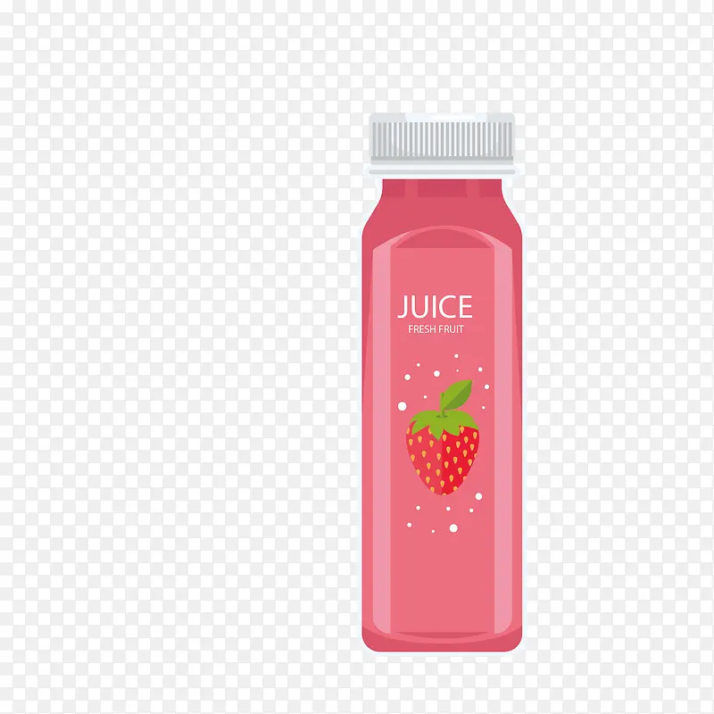 粉色草莓果汁