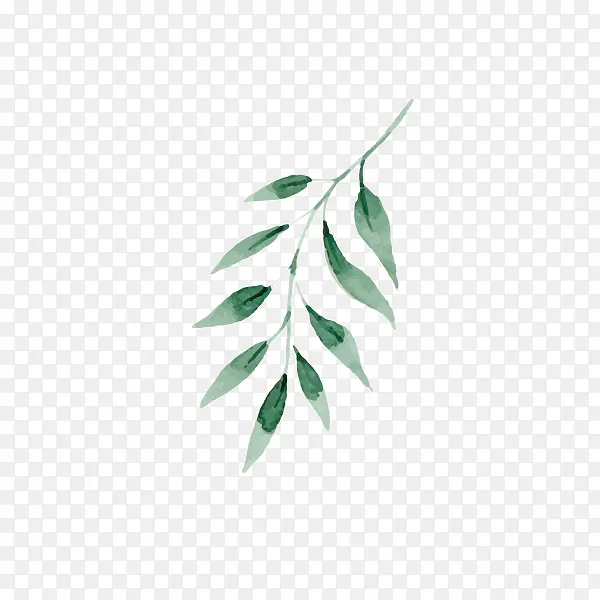 手绘水彩清新树叶素材PNG图片素材下载_图片编号9385203-PNG素材网