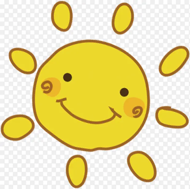卡通手绘太阳