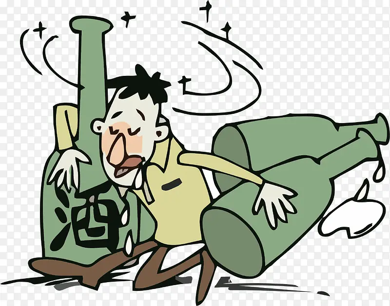 醉酒人物PNG图片素材下载_图片编号9387532-PNG素材网
