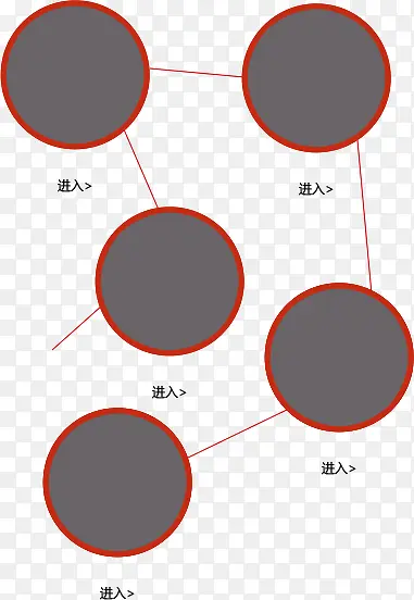 红色圆形促销分类
