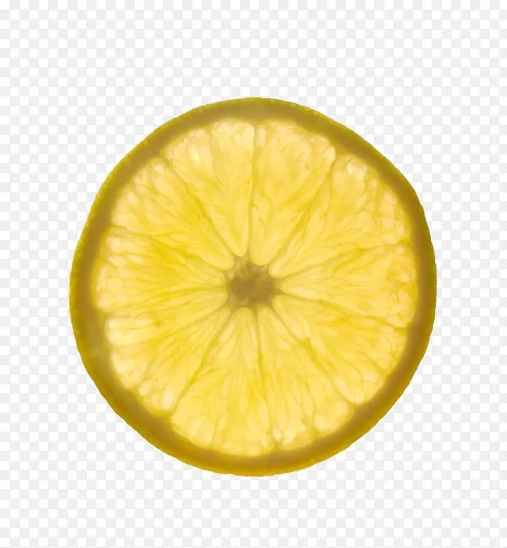 黄色逆光柠檬片
