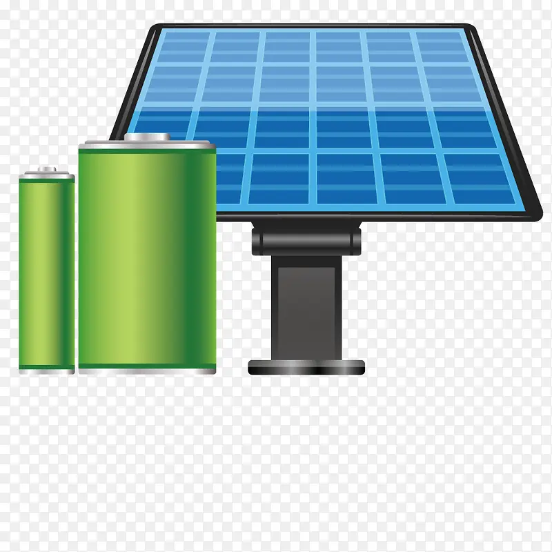 矢量环保太阳能板