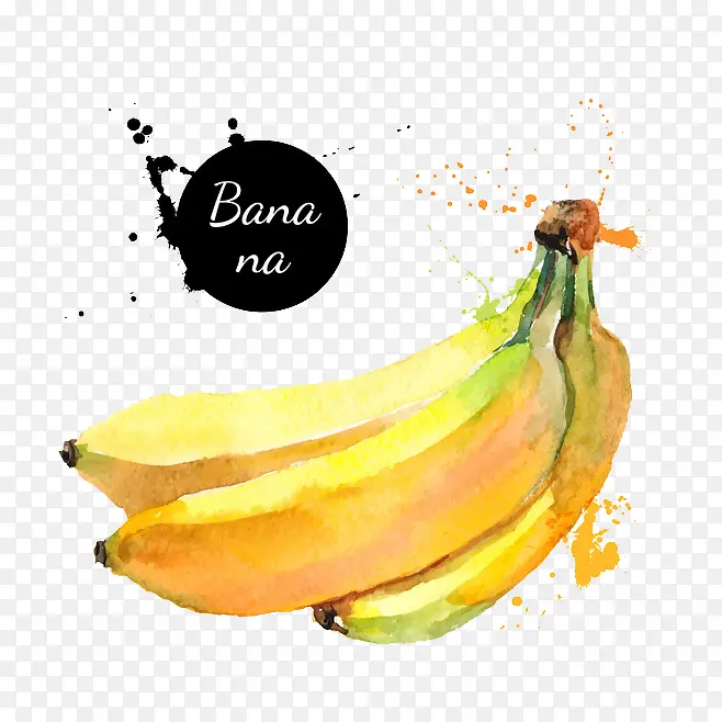 Banana香蕉水墨画