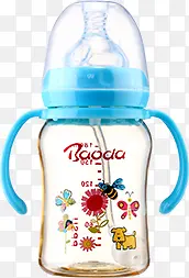 蓝色儿童母婴用品吸管杯
