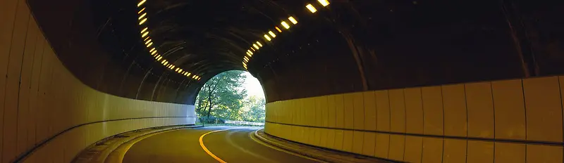 公路隧道banner创意设计
