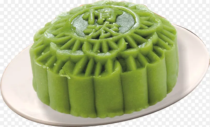 绿色美味的月饼图片