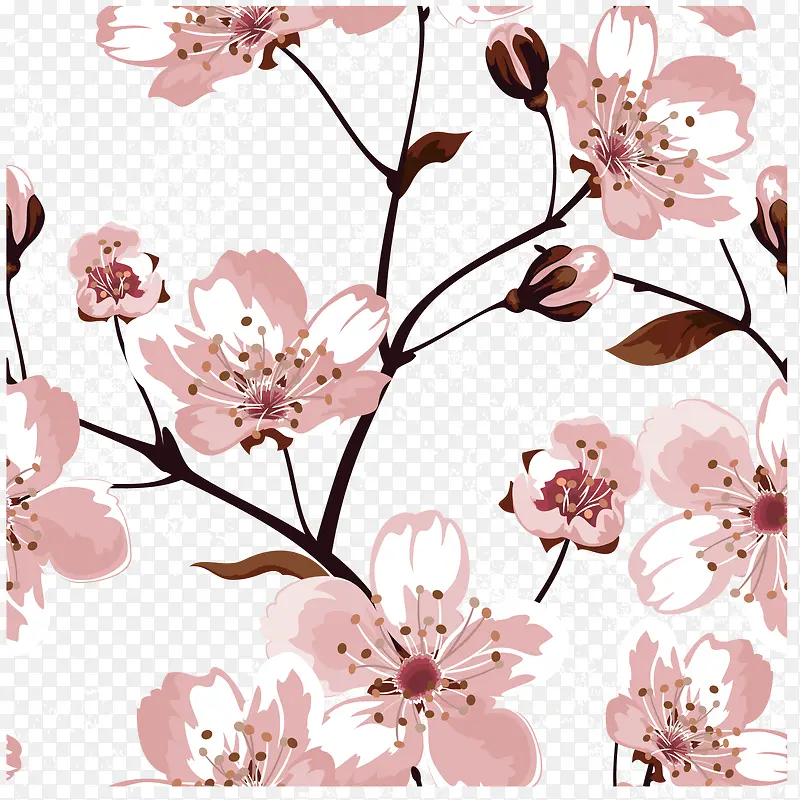 花朵底纹矢量