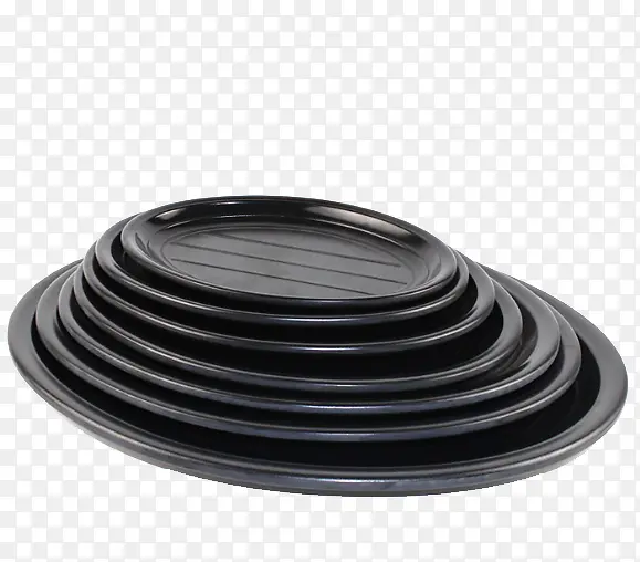 黑色仿瓷餐具盘子