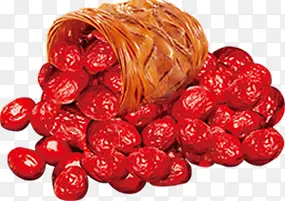 高清棕色冬季红枣