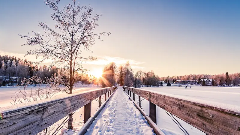 冬季唯美雪景高清电脑壁纸