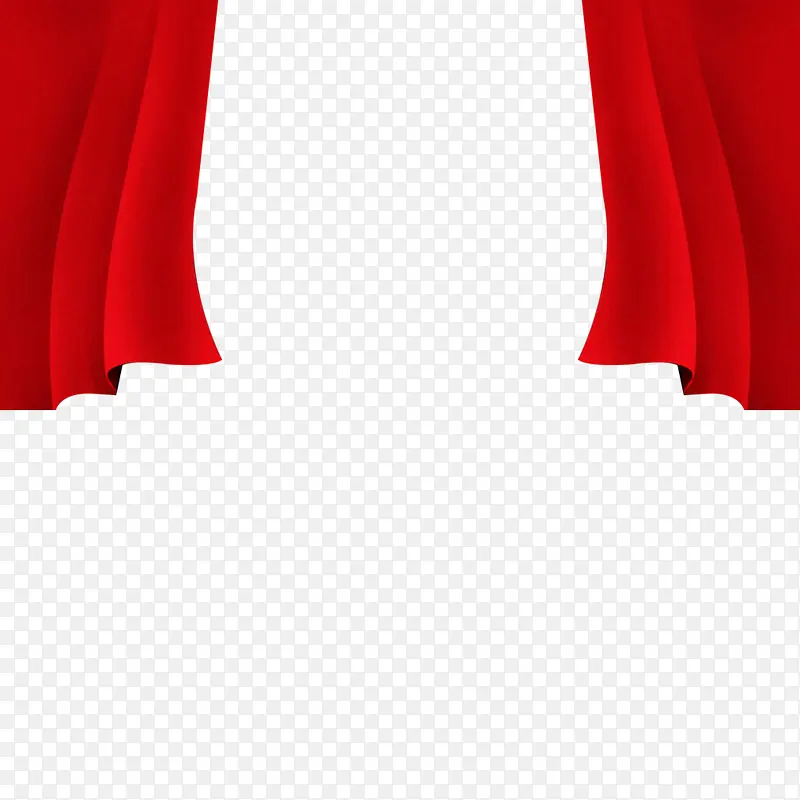 红色  窗帘 装饰 边框