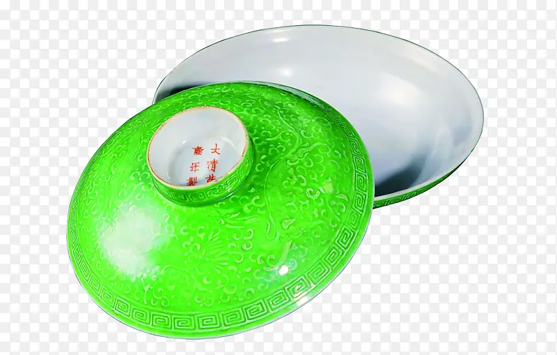 绿色陶瓷碗