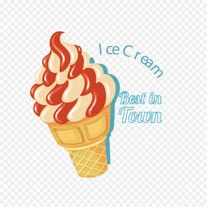 矢量冰淇淋图案