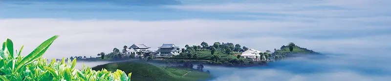 美丽景色淘宝海报背景