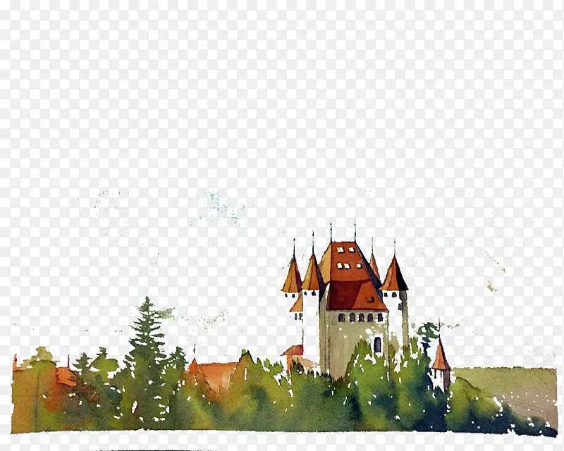 水彩城堡