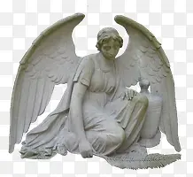 天使雕像海报背景