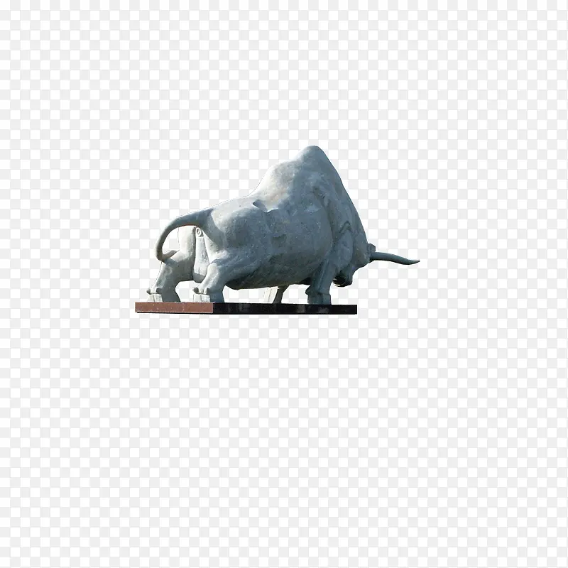 石雕斗牛