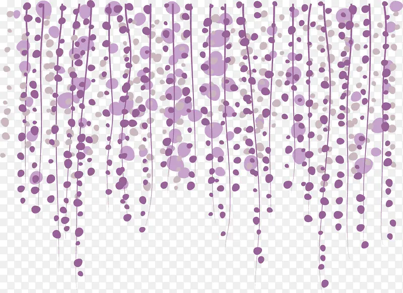 紫色美丽春季花藤