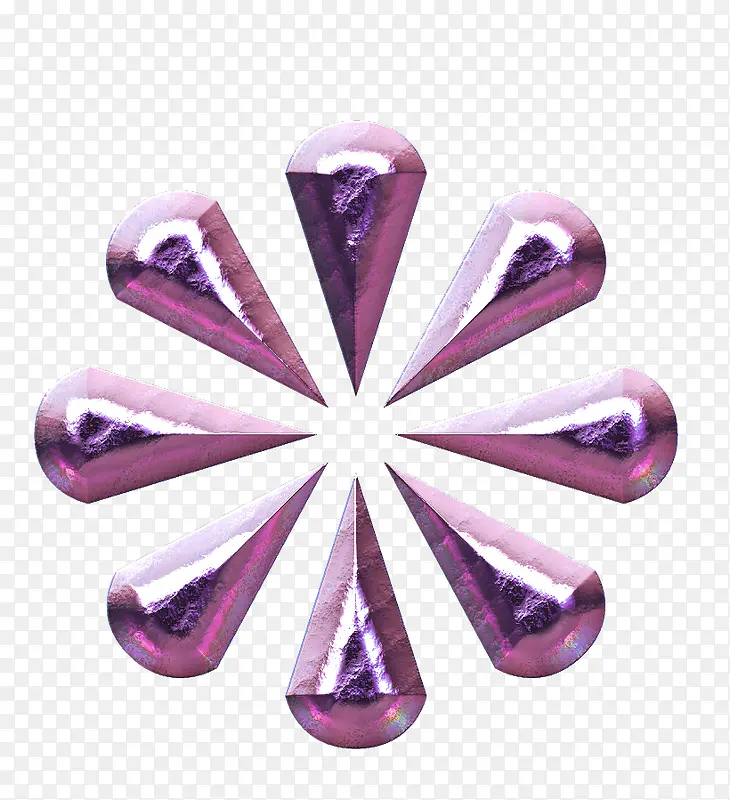 亮丽紫色装饰物