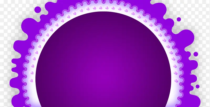 紫色圆形装饰物