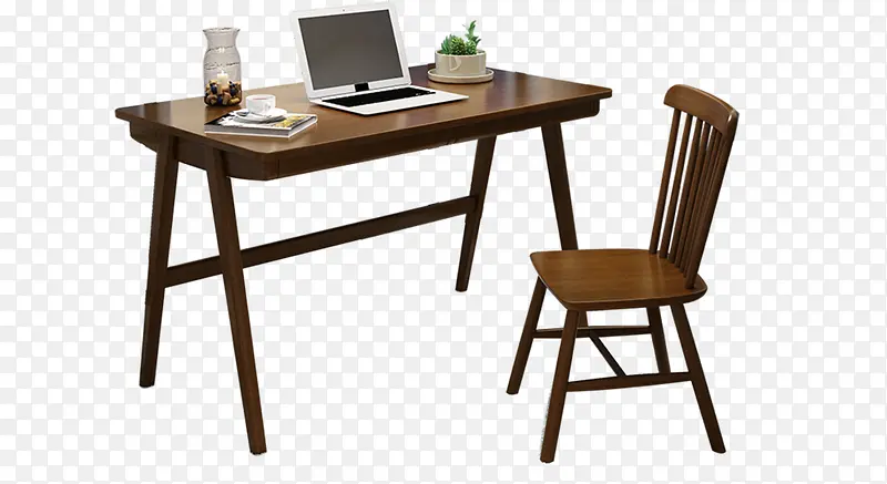 新中式简约实木书桌椅