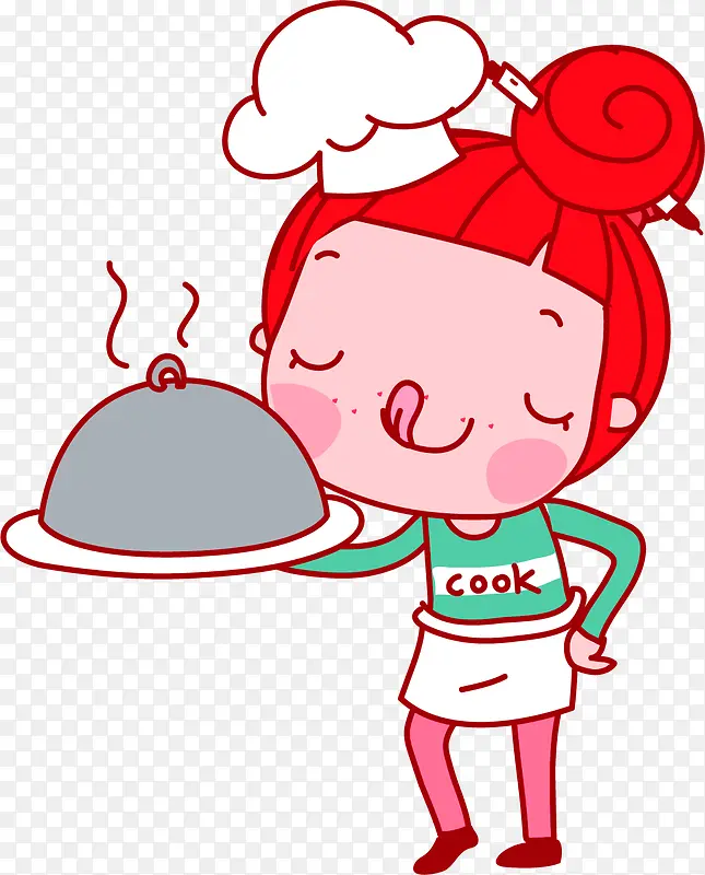 端美食的女孩