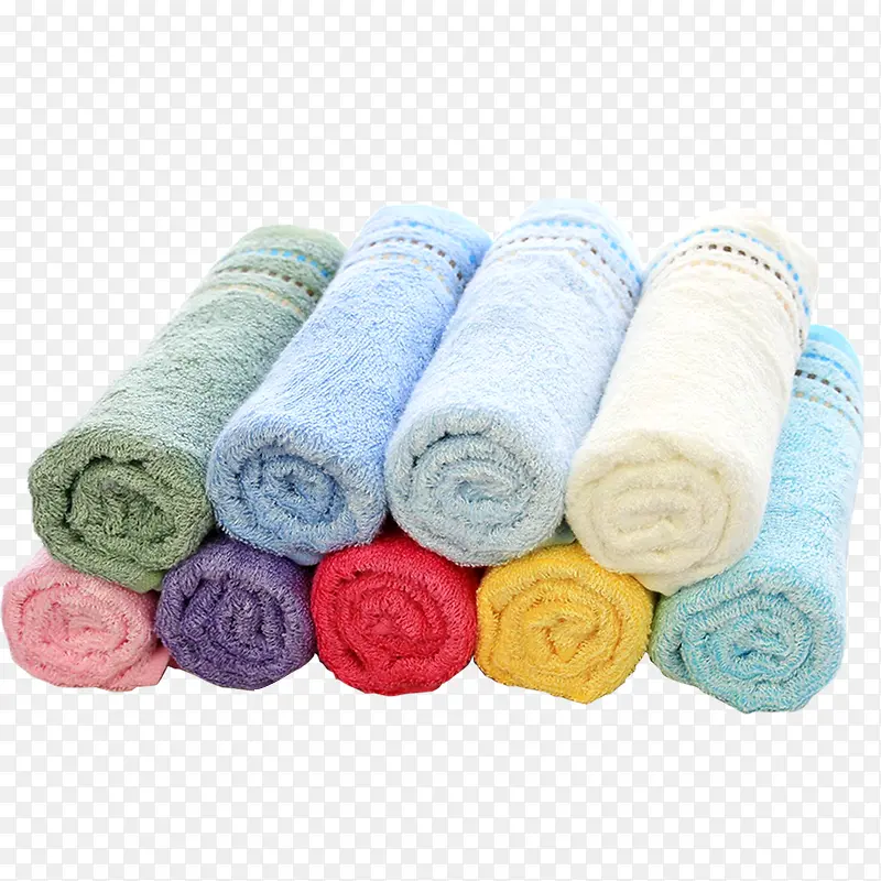 五颜六色的纤维毛巾