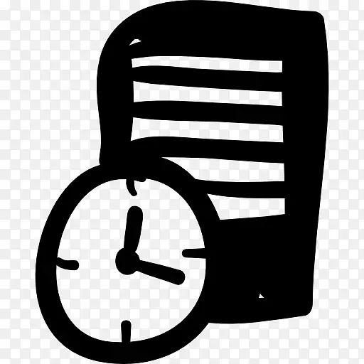 文本文件和时钟图标