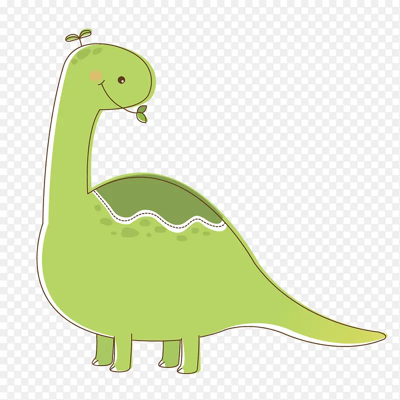 绿色的恐龙