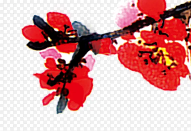 水墨梅花