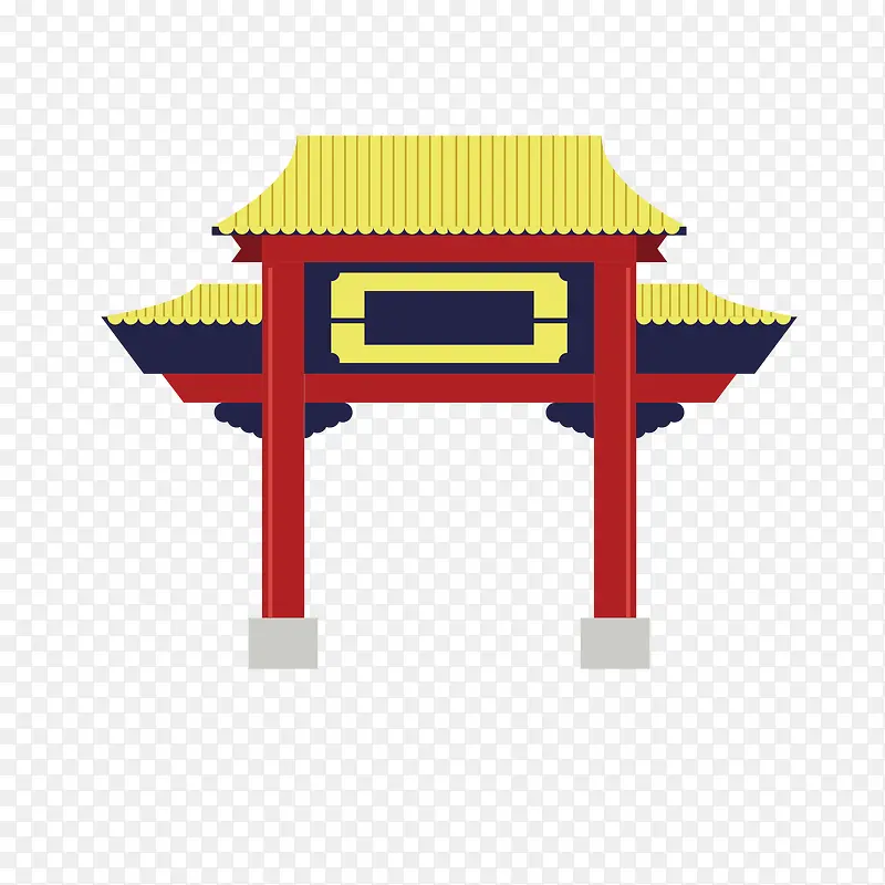 中国风古建筑门牌