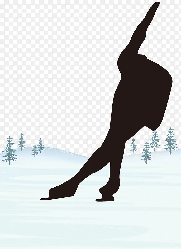滑雪男人冰雪游素材