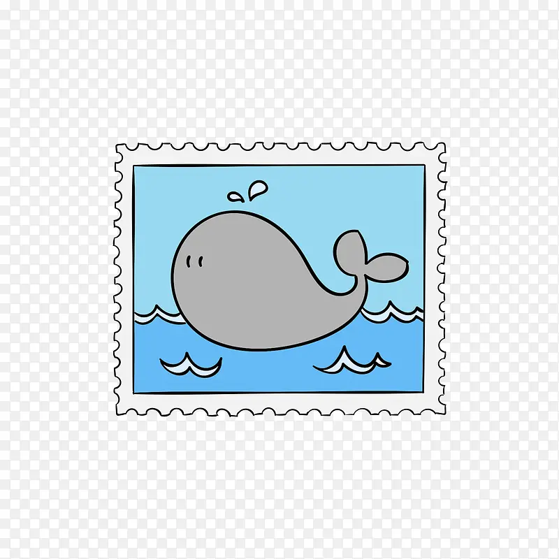 灰色鲸鱼邮票